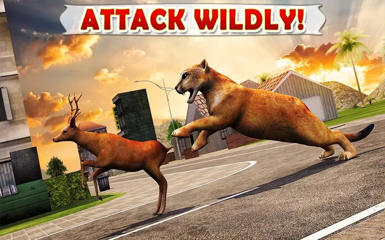 Mountain Lion Wild Cougar 3D